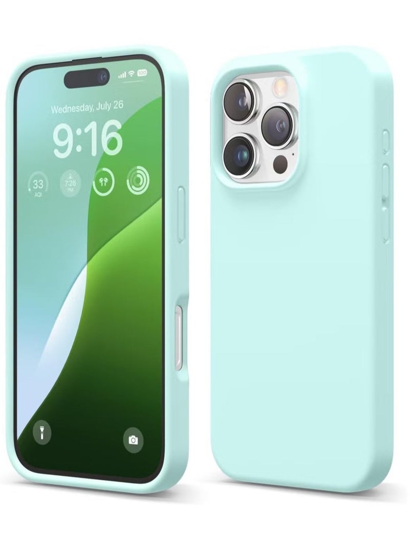 Raxoom iPhone 16 Pro Case Cover – Aqua Blue, Full Body Protection, Shockproof, Slim Design with Anti-Scratch Soft Microfiber Lining - Image 1