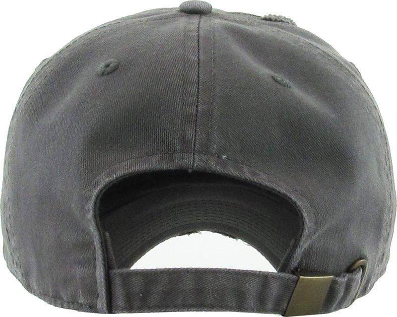 KBETHOS KBE-VINTAGE DGY Trucker Mesh Cotton Baseball Cap, Dark Gray - Image 3
