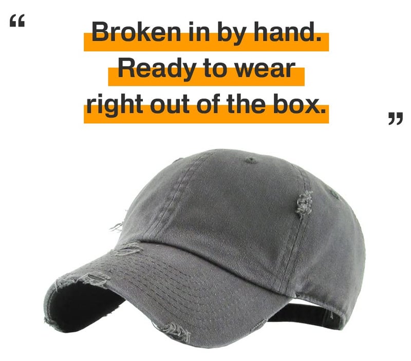 KBETHOS KBE-VINTAGE DGY Trucker Mesh Cotton Baseball Cap, Dark Gray - Image 4