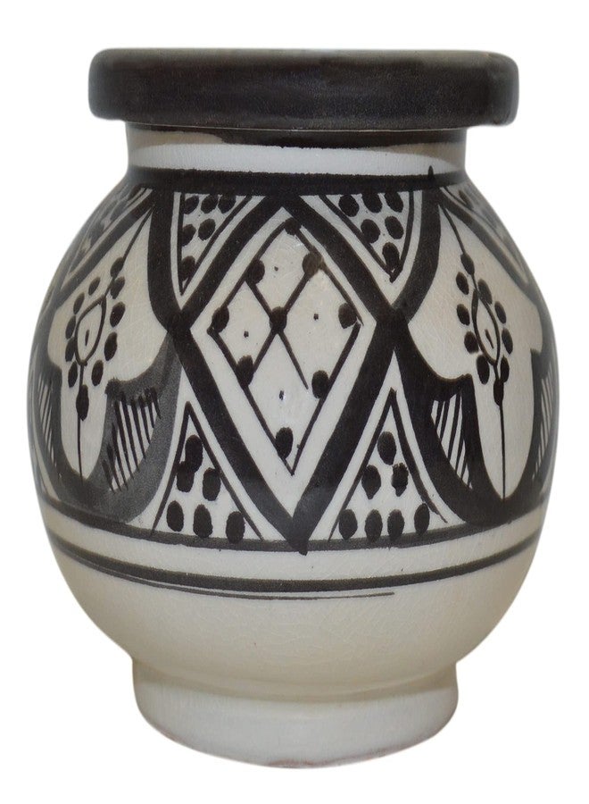 Treasures Of Morocco منافض سجائر سيراميك مغربية مصنوعة يدوياً، تصميم رائع بألوان زاهية، كبيرة الحجم، مناسبة للسيجار بدون دخان - Image 1