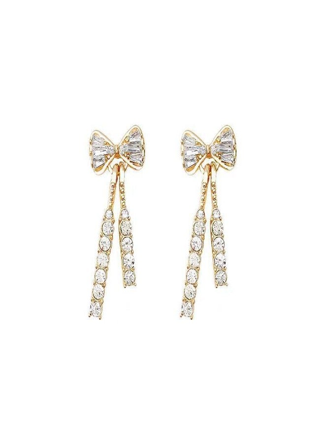 AMAAL Earrings For Women & Girls Stylish | Western Korean Earrings Bali | Butterfly| Stud Earrings Set for Women Moti Accessories Aesthetic | Fashion American Diamond AD CZ Gold Stud earinging 83 - Image 1