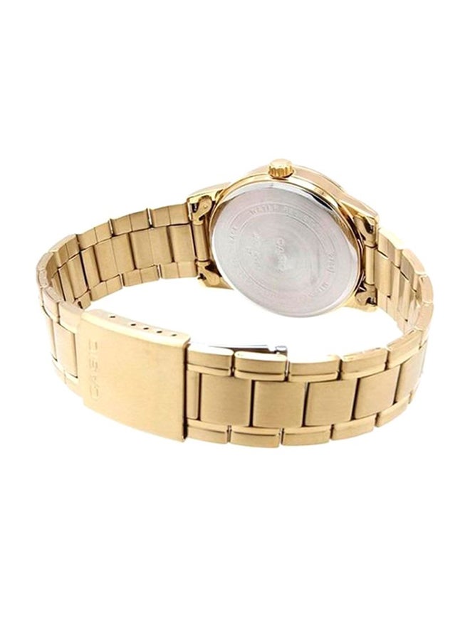 CASIO Men Stainless Steel Analog Watch MTP-V002G-7B2 - 37 mm - Gold - Image 2