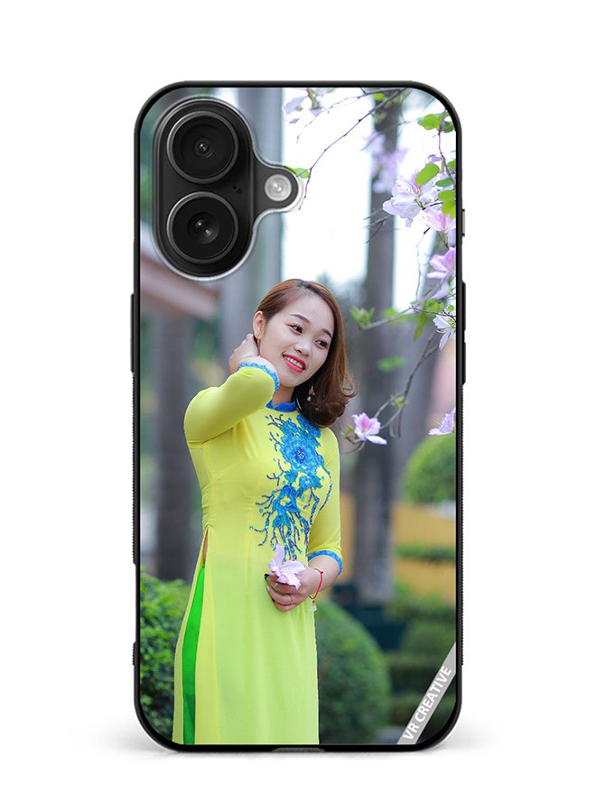 VR CREATIVE Protective Case Cover For Apple iPhone 16 Plus Nepal Traditional Girl Design Multicolour