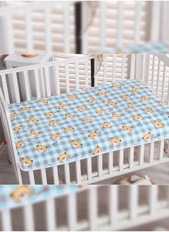 Haidue 2PCS Baby Waterproof Diaper Changing Urine Absorbent Mat Baby Nappy Changing Pad Soft Reusable Washable Mattress Pad 70*90CM  - Image 1