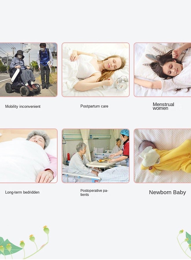 Haidue 2PCS Baby Waterproof Diaper Changing Urine Absorbent Mat Baby Nappy Changing Pad Soft Reusable Washable Mattress Pad 70*90CM - Image 2