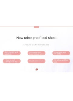 Haidue 2PCS Baby Waterproof Diaper Changing Urine Absorbent Mat Baby Nappy Changing Pad Soft Reusable Washable Mattress Pad 70*90CM  - Image 3