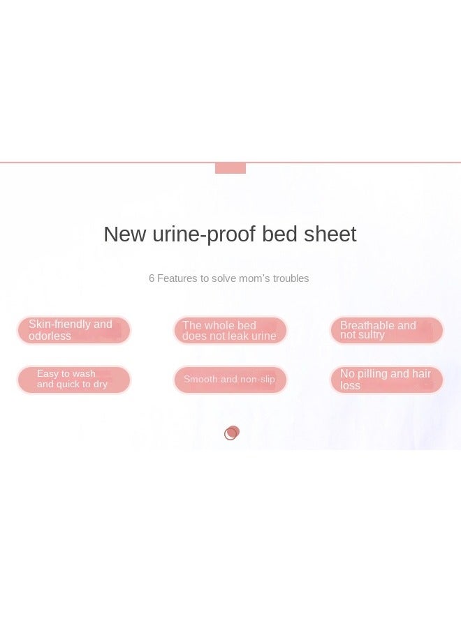Haidue 2PCS Baby Waterproof Diaper Changing Urine Absorbent Mat Baby Nappy Changing Pad Soft Reusable Washable Mattress Pad 70*90CM - Image 3