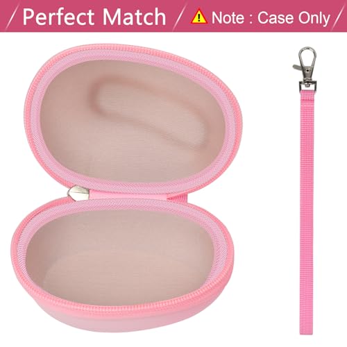 ANKHOH Case for Logitech Lift Vertical Ergonomic Mouse, Travel Carrying Holder Storage Box for Logi Wireless Bluetooth Cordless Upright Mouse - Bag Only (Pink) - Image 3