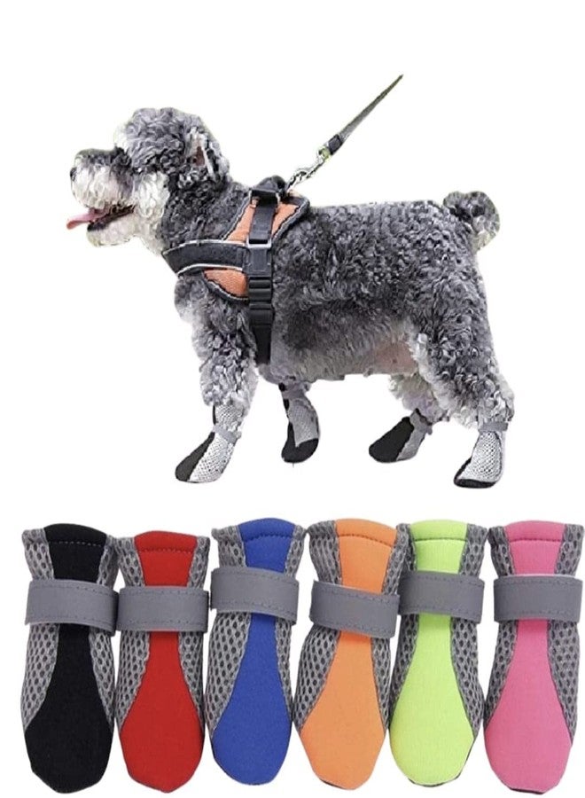 Shopipistic Dog Shoes for Shih Tzu, Indoor Anti-Slip Dog Paw Shoes with Grip Pads for Tile & Wooden Floors, Puppy Paw Protector for Small Dogs, NOT for Outdoor Use or Large Dogs (Black, Size 8) - Image 1