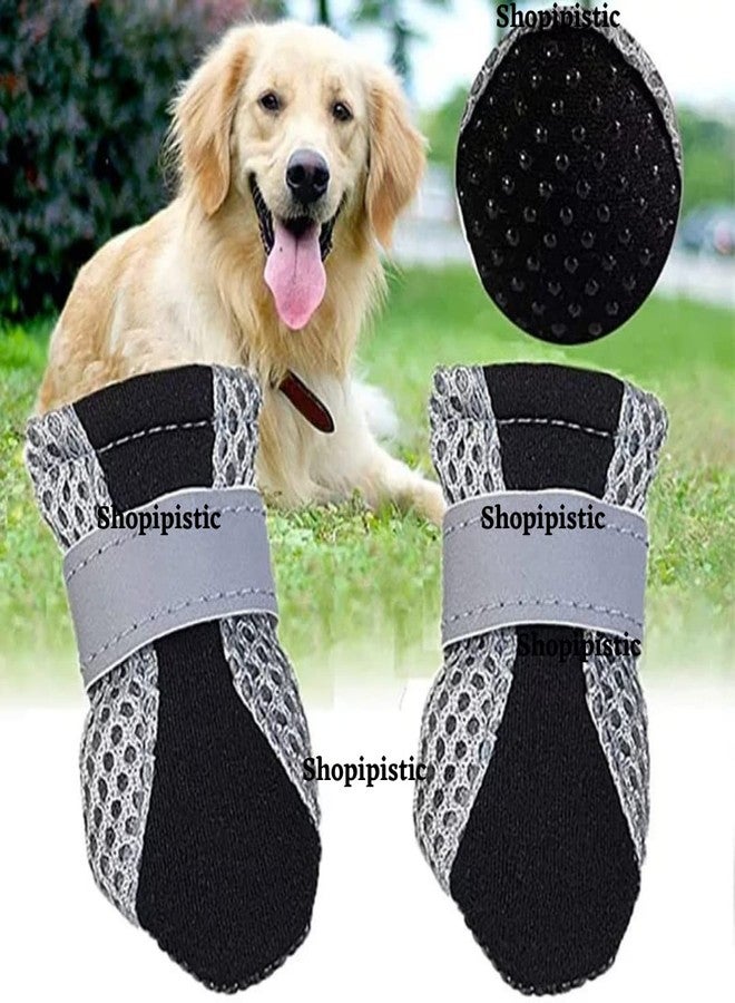 Shopipistic Dog Shoes for Shih Tzu, Indoor Anti-Slip Dog Paw Shoes with Grip Pads for Tile & Wooden Floors, Puppy Paw Protector for Small Dogs, NOT for Outdoor Use or Large Dogs (Black, Size 8) - Image 2