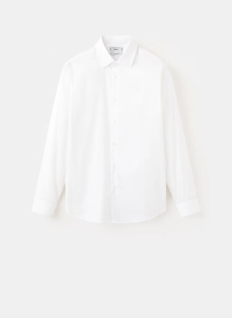 مانجو مان Super Slim Fit Cotton Stretch Suit Shirt