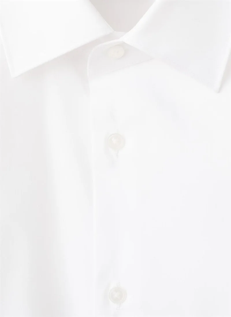 مانجو مان Super Slim Fit Cotton Stretch Suit Shirt