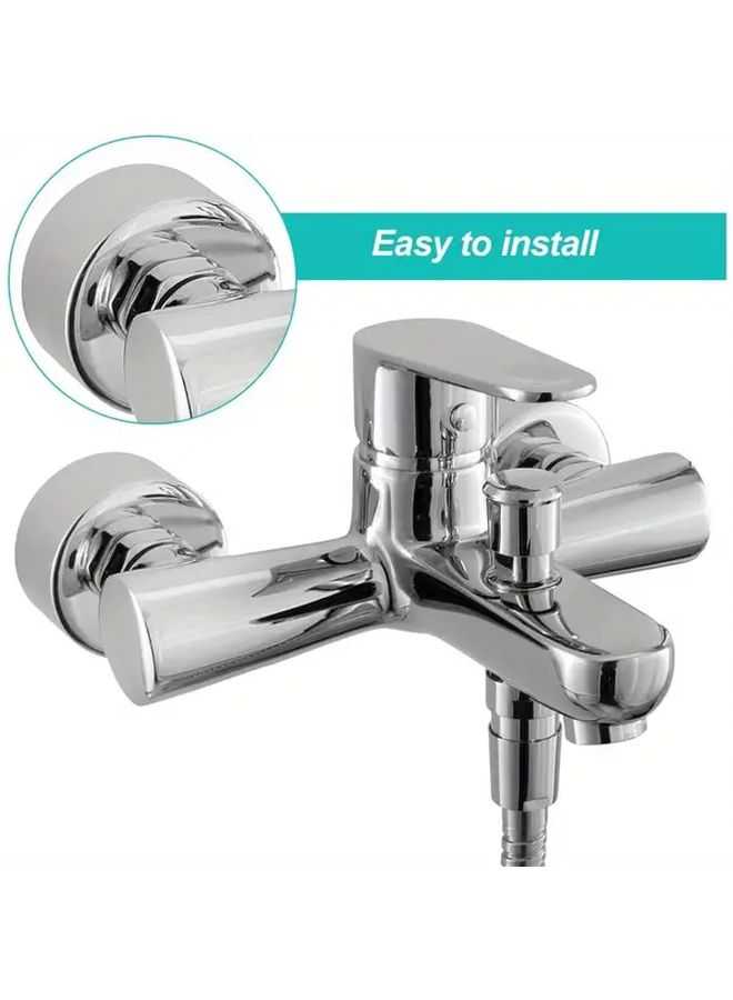 2pcs 304 Stainless Steel Shower Pipe Flange Cover Anti Slip Faucet Baffle Decorative Protector - Image 3