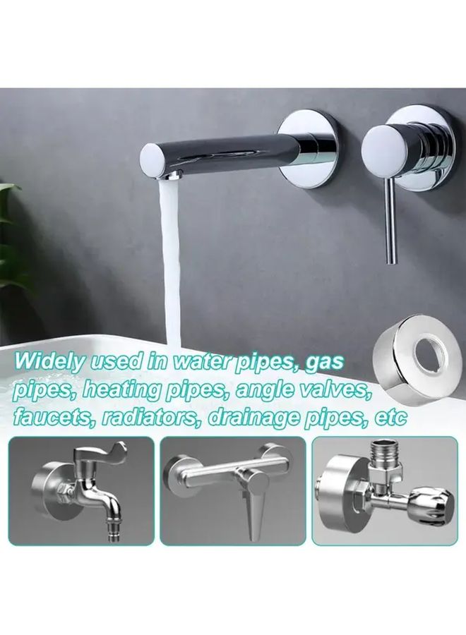 2pcs 304 Stainless Steel Shower Pipe Flange Cover Anti Slip Faucet Baffle Decorative Protector - Image 5