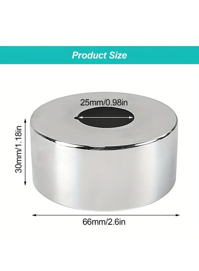 2pcs 304 Stainless Steel Shower Pipe Flange Cover Anti Slip Faucet Baffle Decorative Protector - Image 2
