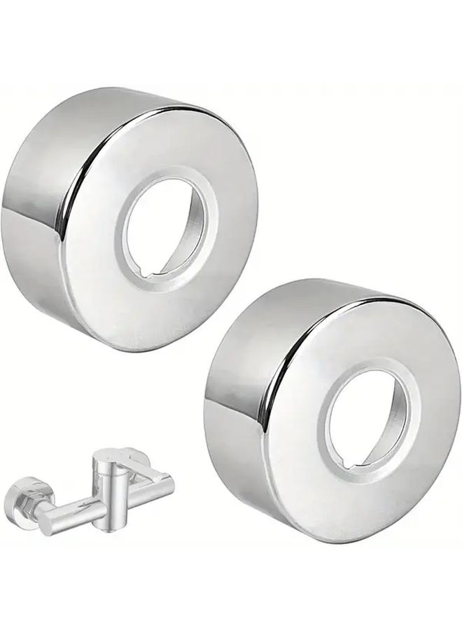 2pcs 304 Stainless Steel Shower Pipe Flange Cover Anti Slip Faucet Baffle Decorative Protector - Image 1