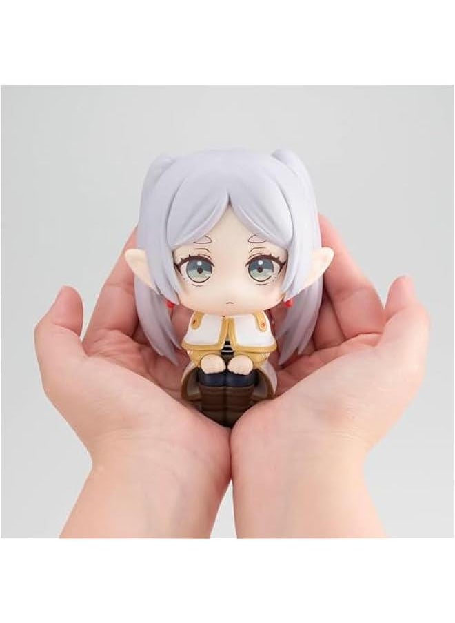Generic - Anime Figure Frieren Look Up Figure, 11cm Mini Frieren Cake Topper Sitting Pose Figure Model Statue Desktop Decoration Handmade Collectible Gifts for Fans - Image 1