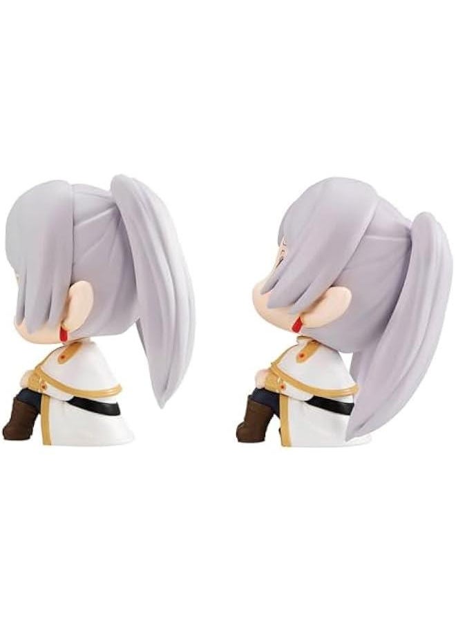 Generic - Anime Figure Frieren Look Up Figure, 11cm Mini Frieren Cake Topper Sitting Pose Figure Model Statue Desktop Decoration Handmade Collectible Gifts for Fans - Image 1