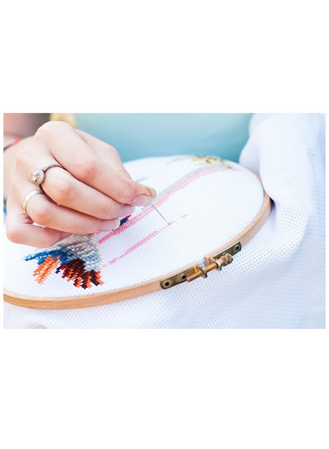5 Pieces Embroidery Hoop Ring Set Circle Cross Stitch Hoop Ring  - Image 2