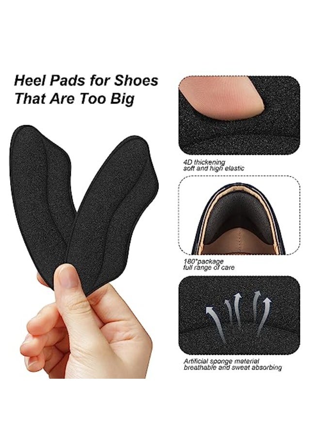 Chabeia Heel Grips Liner Cushions Inserts for Loose Shoes, Heel Pads Snugs for Shoe Too Big Men Women, Filler Improved Shoe Fit and Comfort, Stop Heel Slip and Blister (2 Pairs) (H Pale Apricot) - Image 3