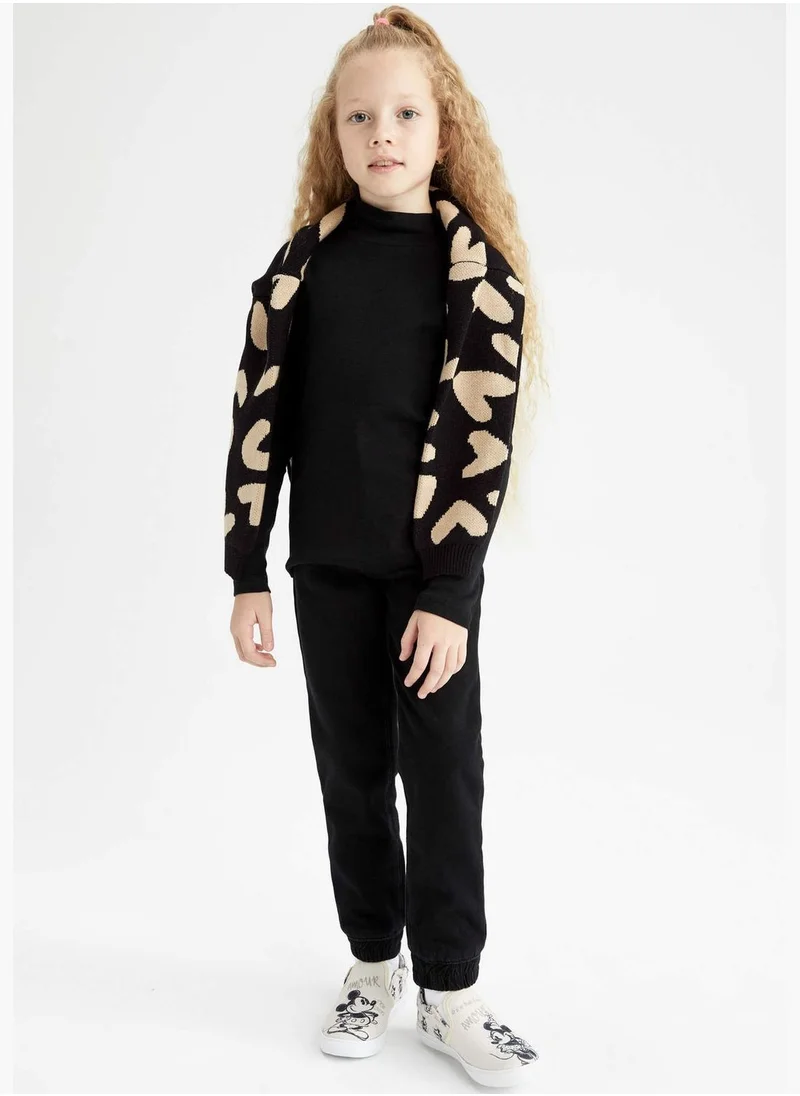 DeFacto Girl Regular Fit Turtle Neck Knitted Long Sleeve Body