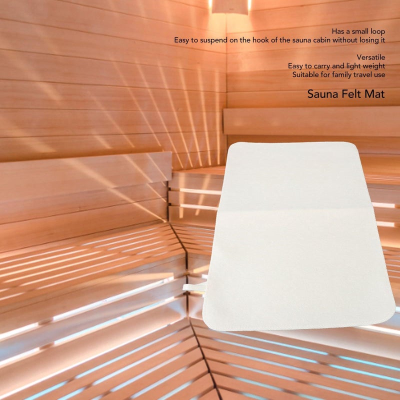 Soft Comfortable Felt Sauna Bath Pillow Absorbent Waterproof for Spa Relaxation - Image 3