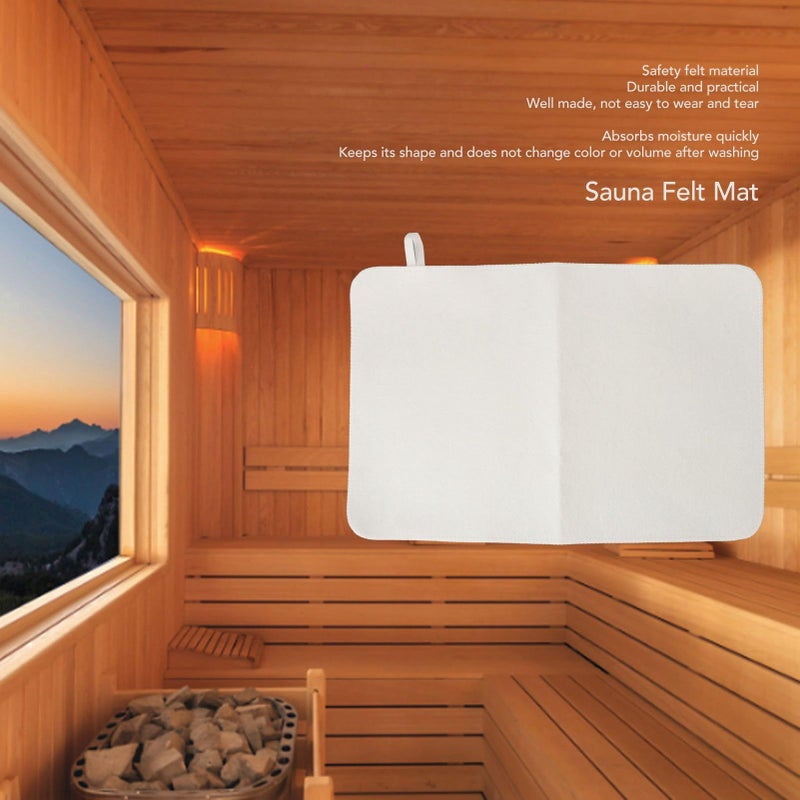 Soft Comfortable Felt Sauna Bath Pillow Absorbent Waterproof for Spa Relaxation - Image 5