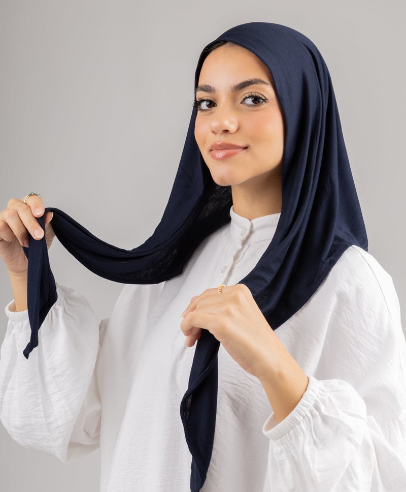 طرحة كتان ليكرا أنيقة بتصميم مفتوح