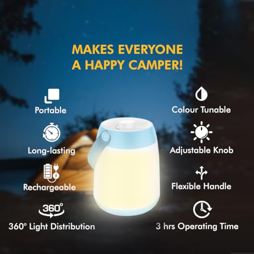 wipro LED Azure LED Rechargeable Lantern (White) - Image 3