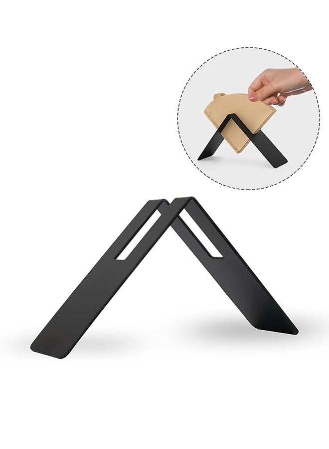 Coffee Paper Filter Holder v60 Storage Rack Reusable Metal Home Kitchen