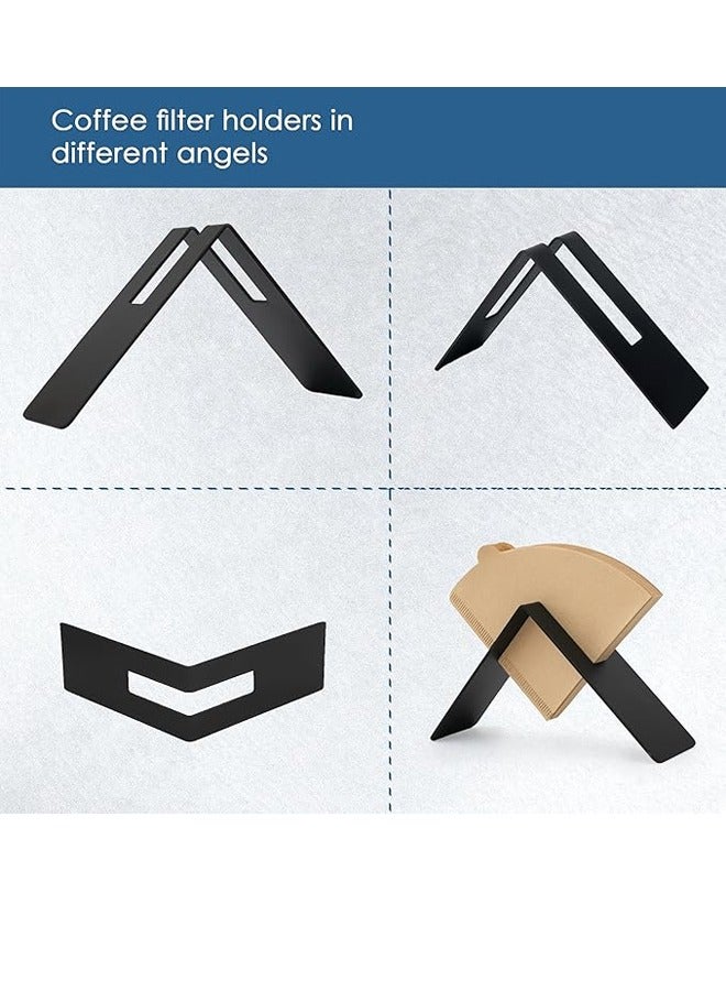 Coffee Paper Filter Holder v60 Storage Rack Reusable Metal Home Kitchen