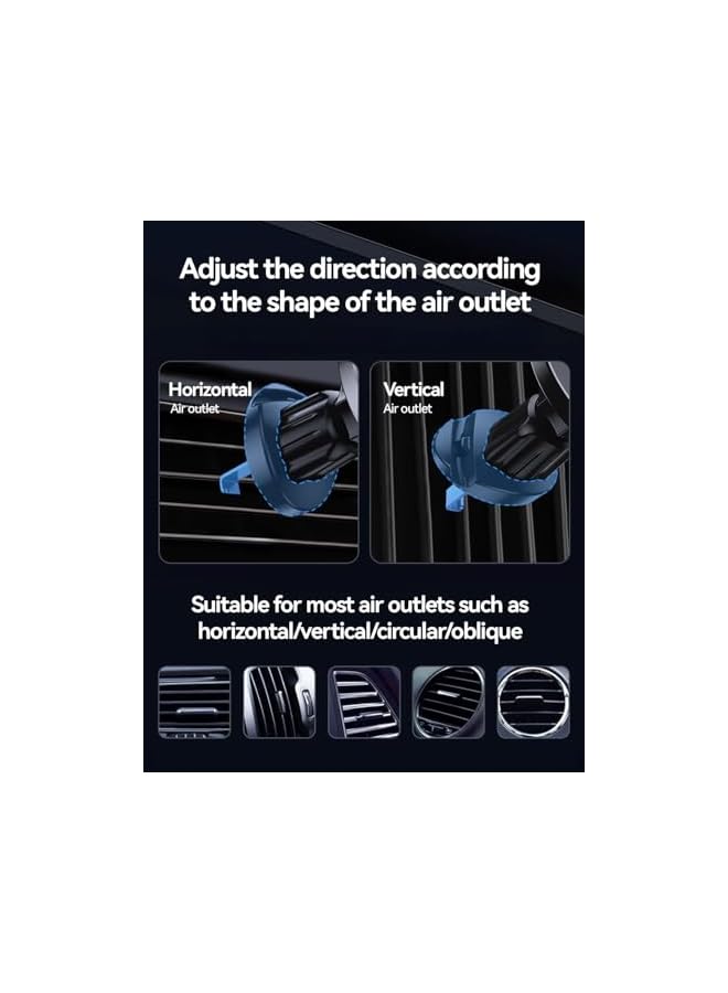 S-TOP Car Mount Magnet & Clip Hook Magnetic Cell Phone Holder for Vent, Universal Cellphone Stand Truck Cradle Accessories for iPhone 16 15 14 13 12 11 Android - Image 4