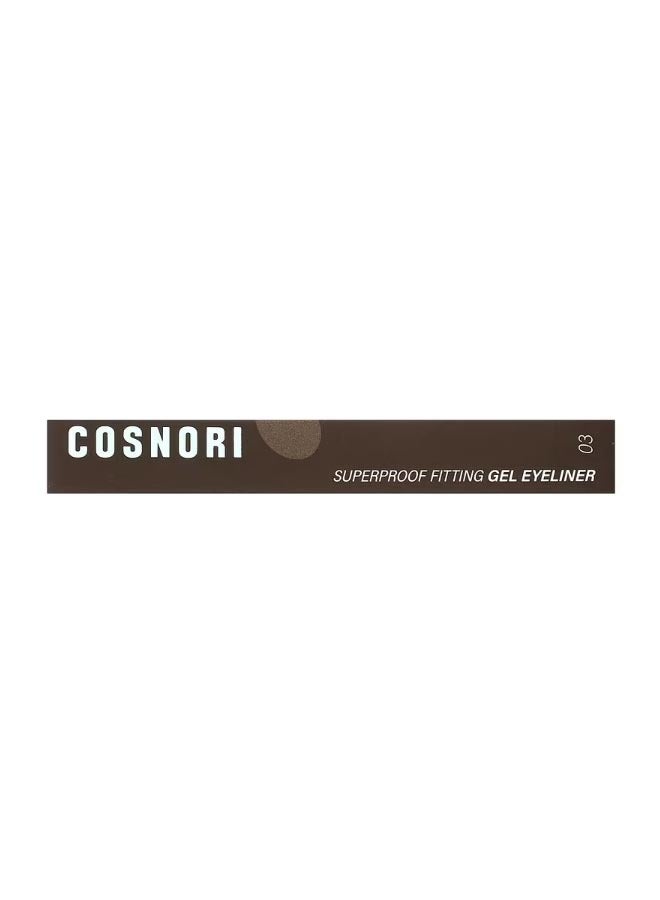 COSNORI Superproof Fitting Gel Eyeliner 03 Walnut Brown 0.13 g - Image 2