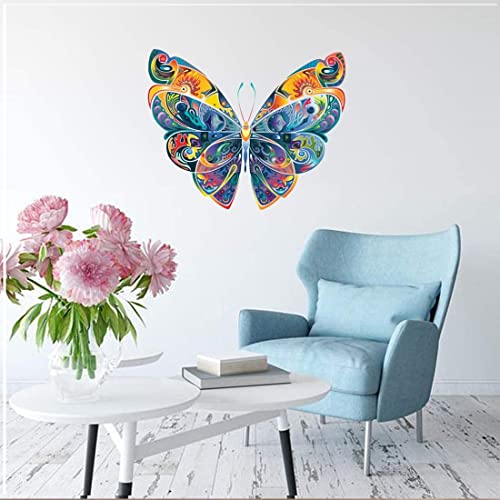 Akki Wold Colorful Butterfly Wall Sticker for Living Room/Bedroom/Office Size - 41 cm X 51 cm - Image 3