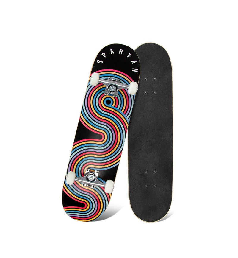 Spartan Psyc Pro Skateboard for Kids Ages 8–12 | 31" 7-Ply Northeast Maple Deck | 5" Heavy Duty Aluminum Trucks | 52x32mm PU Cast Wheels | ABEC-7 Bearings | Supports 100KG | SP-1004 - Image 1