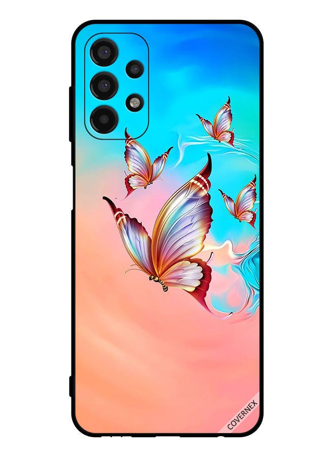Covernex Protective Case Cover For Samsung Galaxy A13 Butterflies Flying Over Paint - Image 1
