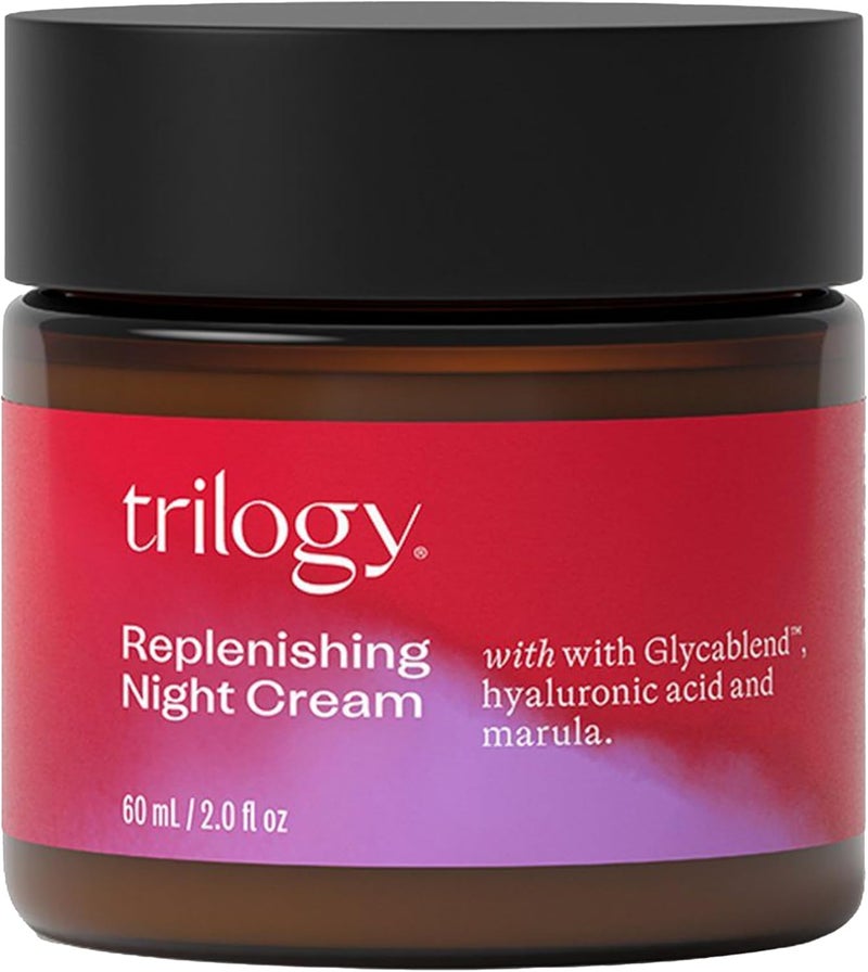 Trilogy Replenishing Night Cream with Glycablend, Hyaluronic Acid, and Marula - 60 ml - Image 1