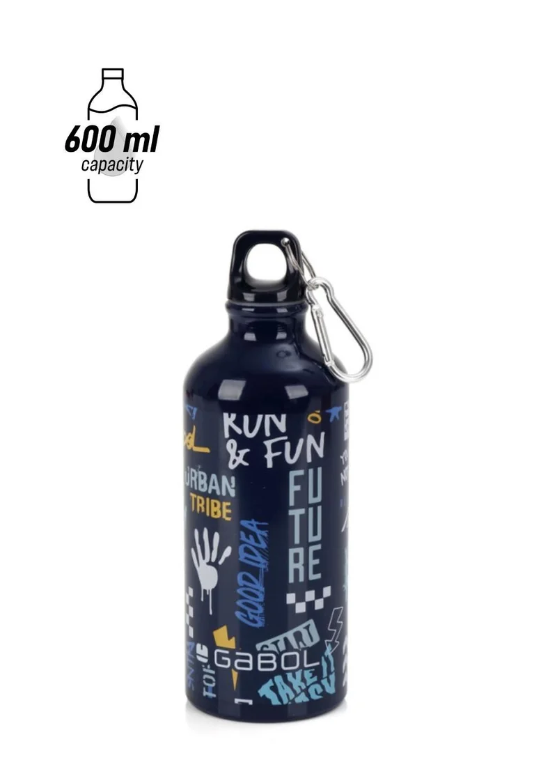 GABOL Gabol Sticker Kids Water Bottle for School, 600ml Kids water bottle stainless steel water bottle for kids, Double Wall Insulated Water Bottle