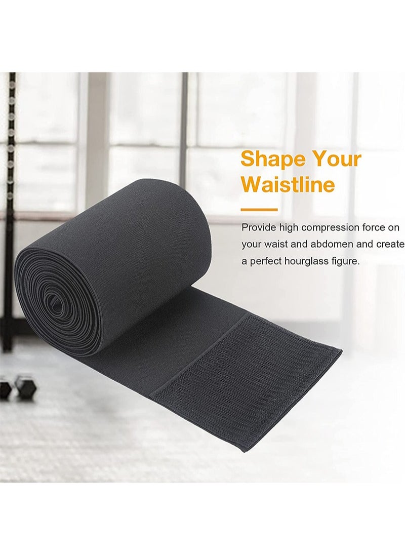 Aikanbo Waist Trainer for Women Velcro Elastic Wrap Corset Plus Size Workout Waist Trimmer for Gym Sport Body Shaper Waist Trimmer Belt  - Image 5