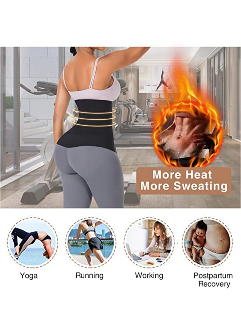 Aikanbo Waist Trainer for Women Velcro Elastic Wrap Corset Plus Size Workout Waist Trimmer for Gym Sport Body Shaper Waist Trimmer Belt  - Image 2