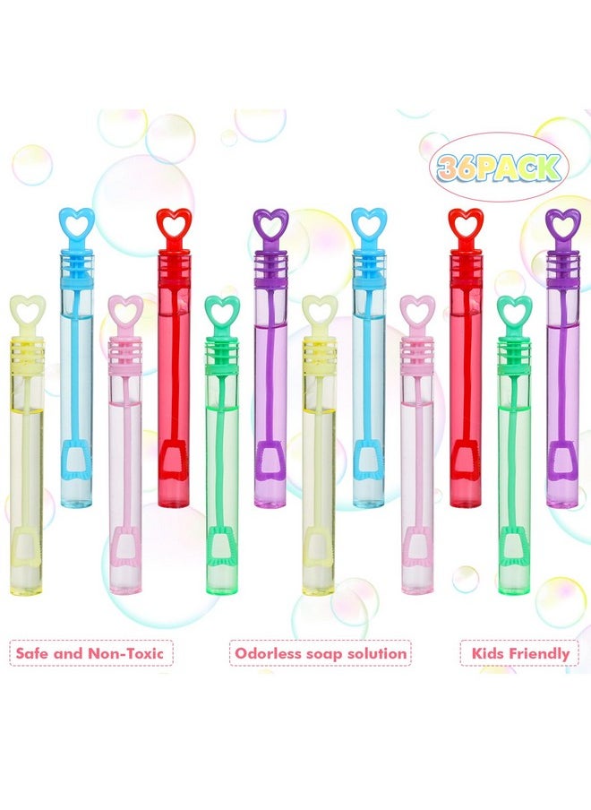 SKKSTATIONERY 36 Pcs Mini Bubble Wands, 6 Colors, Party Favors, Outdoor Christmas Bubble Blower For Kids, Bubble Blaster Party Favors, Easter, Birthday  - Image 1