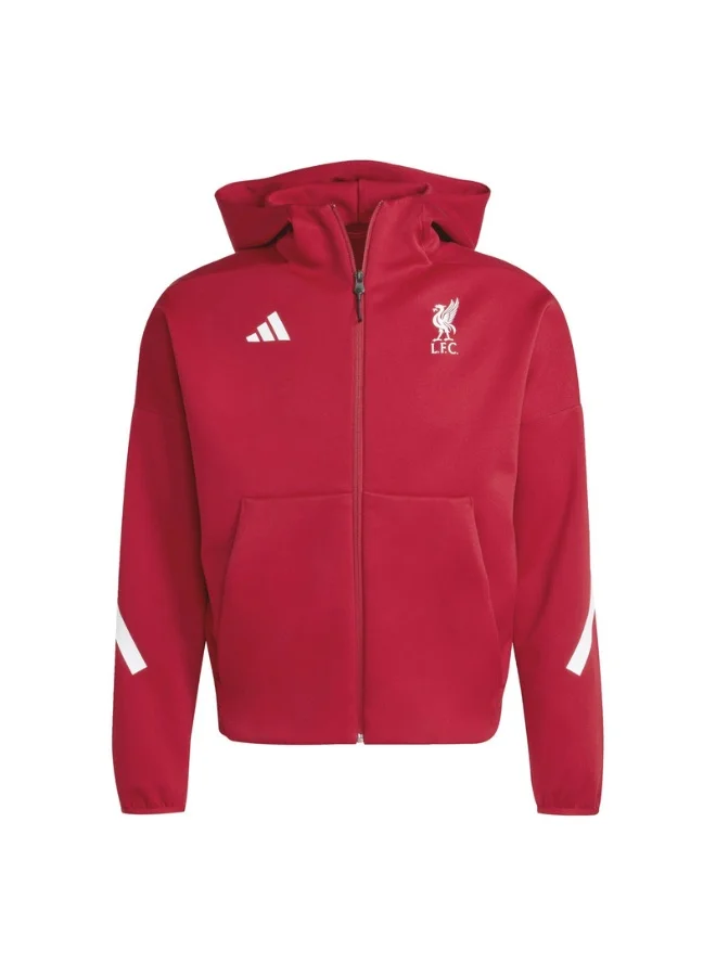 Adidas Adidas Lfc Anth Jkt M Red Football/Soccer Track Tops For Men