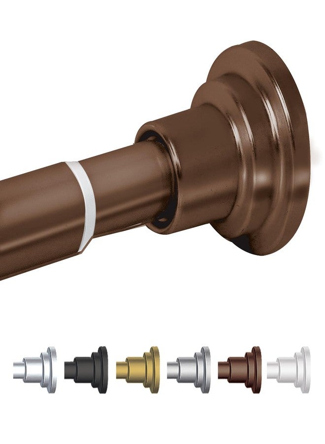BLACK+DECKER Tension Shower Curtain Rod 42-72 Inch - Drill-Free Adjustable Curtain Rod, Rust-Resistant Stainless Steel Tension Curtain Rod for Shower, Bathroom, Window, Closet - 35 lb Capacity - Image 1