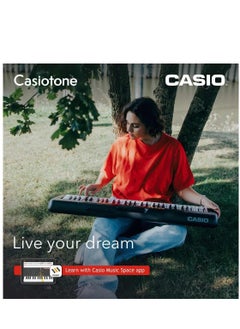 CASIO Casio Keyboard CT-S100 +Adaptor Casiotone 61-Key Portable Keboard Black | CT-S100  - Image 5