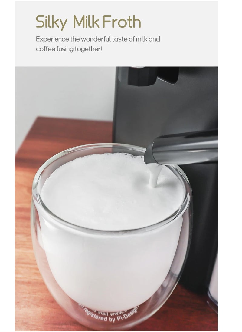HiBREW HiBREW Nes Capsule Coffee Machine Automatic Frothed Milk Cappuccino and Latte Espresso Coffee Maker H15  - Image 4