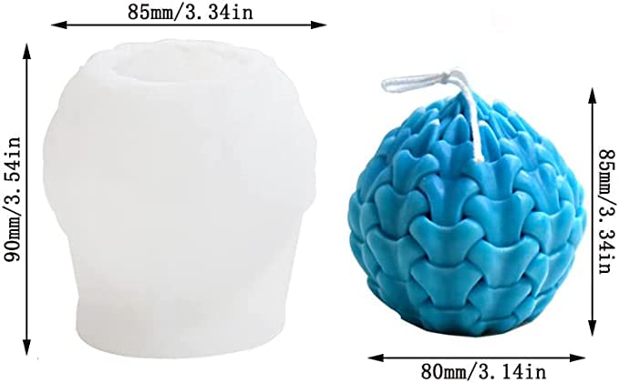 MATIN IMPEX 3D Seed of Life Candle Silicone Molds for Making Candle Resin Pillar Aromatherapy Gypsum Candles Wax Soap Flower Specimen Clay Craft (WCM167) - Image 2