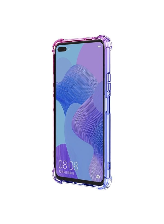 اس-توب جراب لهاتف Huawei nova 6، جراب واقٍ مقاوم للصدمات من مادة TPU بلون متدرج مع وسادة هوائية رباعية الزوايا - Image 3