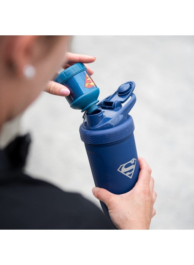 سمارت شيك قمع جاستس ليج واي تو جو سعة 3.7 أونصة (50 جرامًا / 0.11 رطلًا) (سوبرمان) - خالٍ من مادة البيسفينول أ - زجاجة تخزين مخفوقات البروتين من دي سي كوميكس للرجال - Image 4