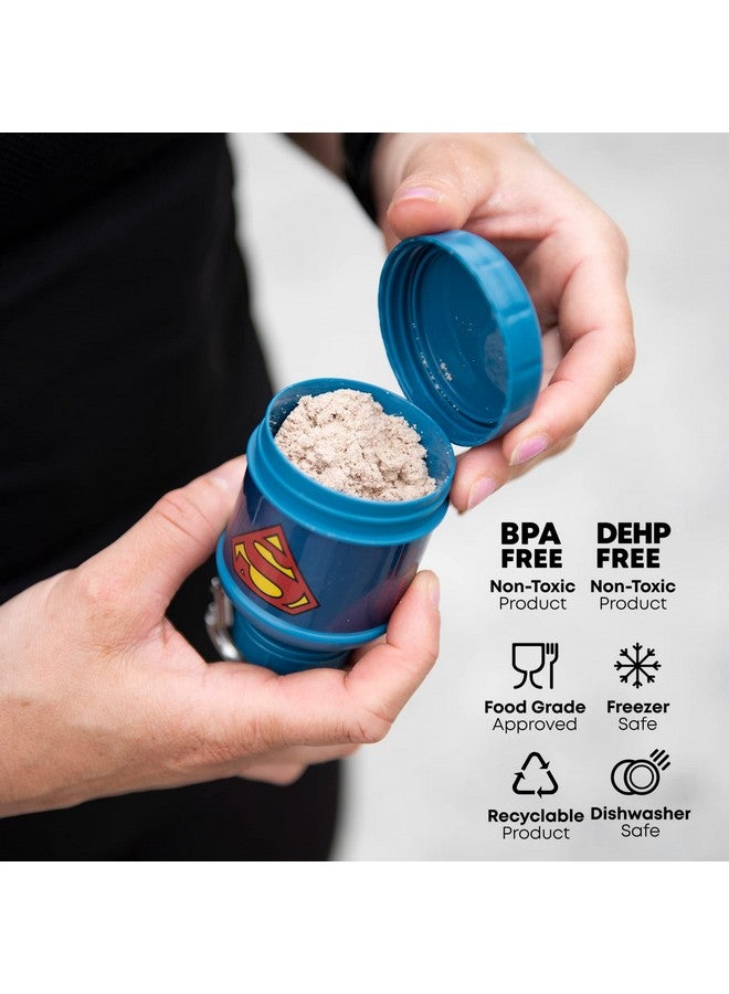 سمارت شيك قمع جاستس ليج واي تو جو سعة 3.7 أونصة (50 جرامًا / 0.11 رطلًا) (سوبرمان) - خالٍ من مادة البيسفينول أ - زجاجة تخزين مخفوقات البروتين من دي سي كوميكس للرجال - Image 3