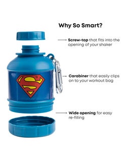 Justice League Whey2Go Funnel 3.7 Oz (50 G / 0.11 Lbs) (Superman) - Bpa Free - Dc Comics Protein Shakes Bottle Storage For Men - pzsku/Z4F7CBD59C543884AA255Z/45/_/1728310168/bee44b18-c675-43fe-a1d8-055220ec0bea